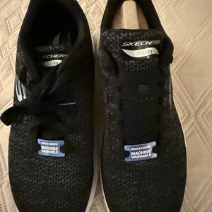 Skechers Arch Fit Black and White Sneakers